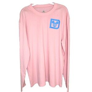 Walt Disney World Epcot Mickey Mouse Pink Long Sleeve T-Shirt XL WDW on sleeve